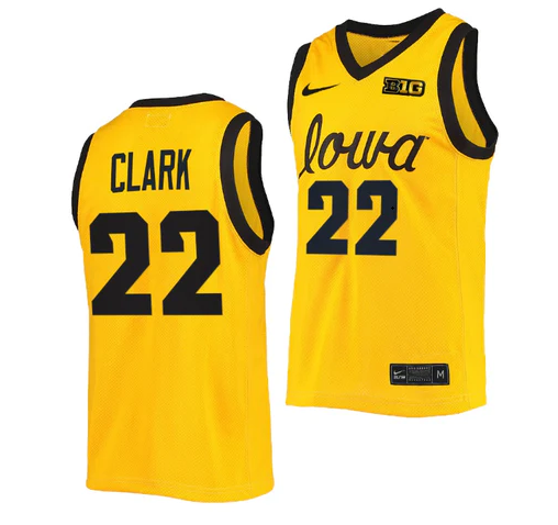 Men's Iowa Hawkeyes #22 Caitlin Clark Yellow College Stitched Basketball Jersey Men's Iowa Hawkeyes #22 Caitlin Clark Yellow College Stitched Basketball Jersey